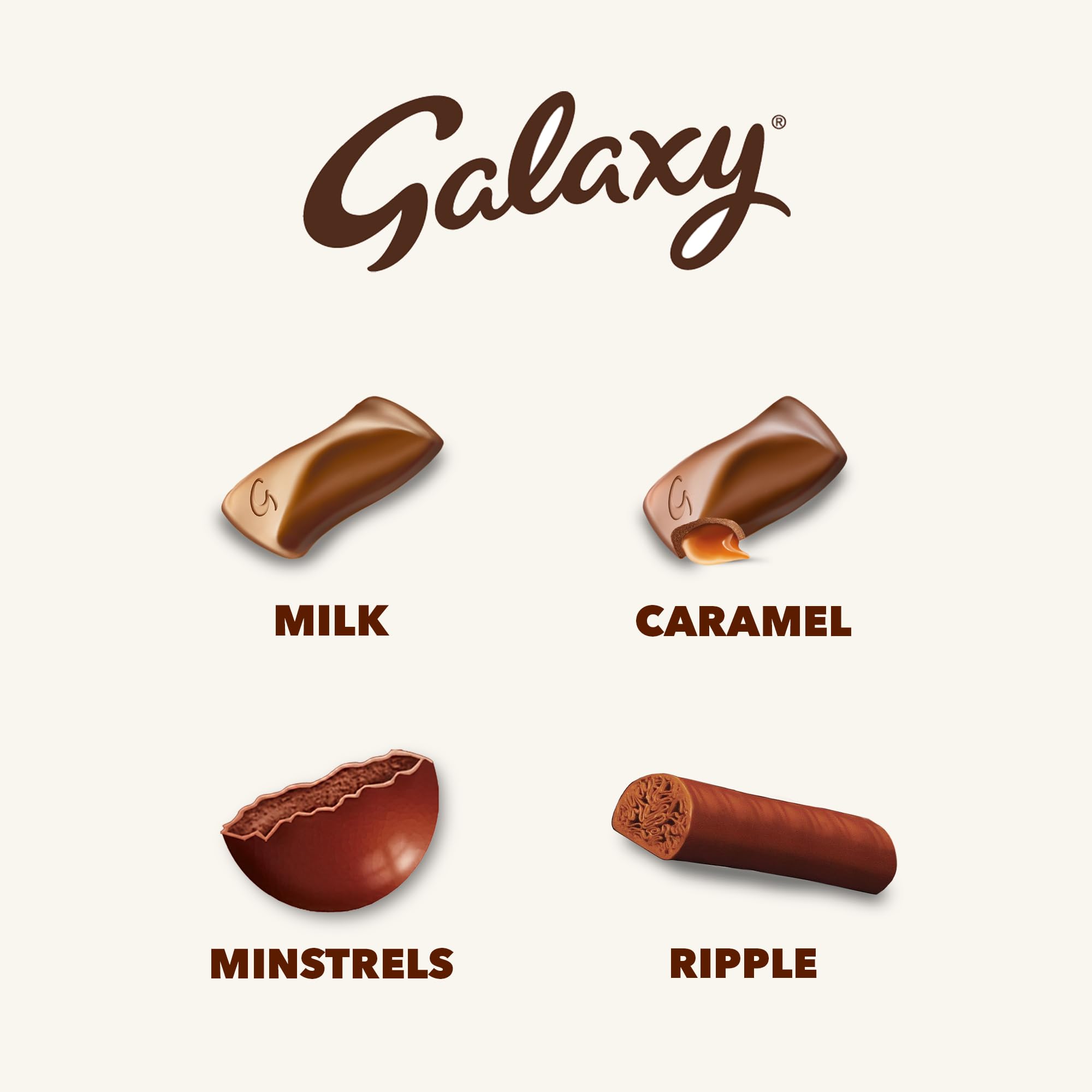 Galaxy Variety Chocolate Hamper Gift Box | Smooth Milk | Minstrels